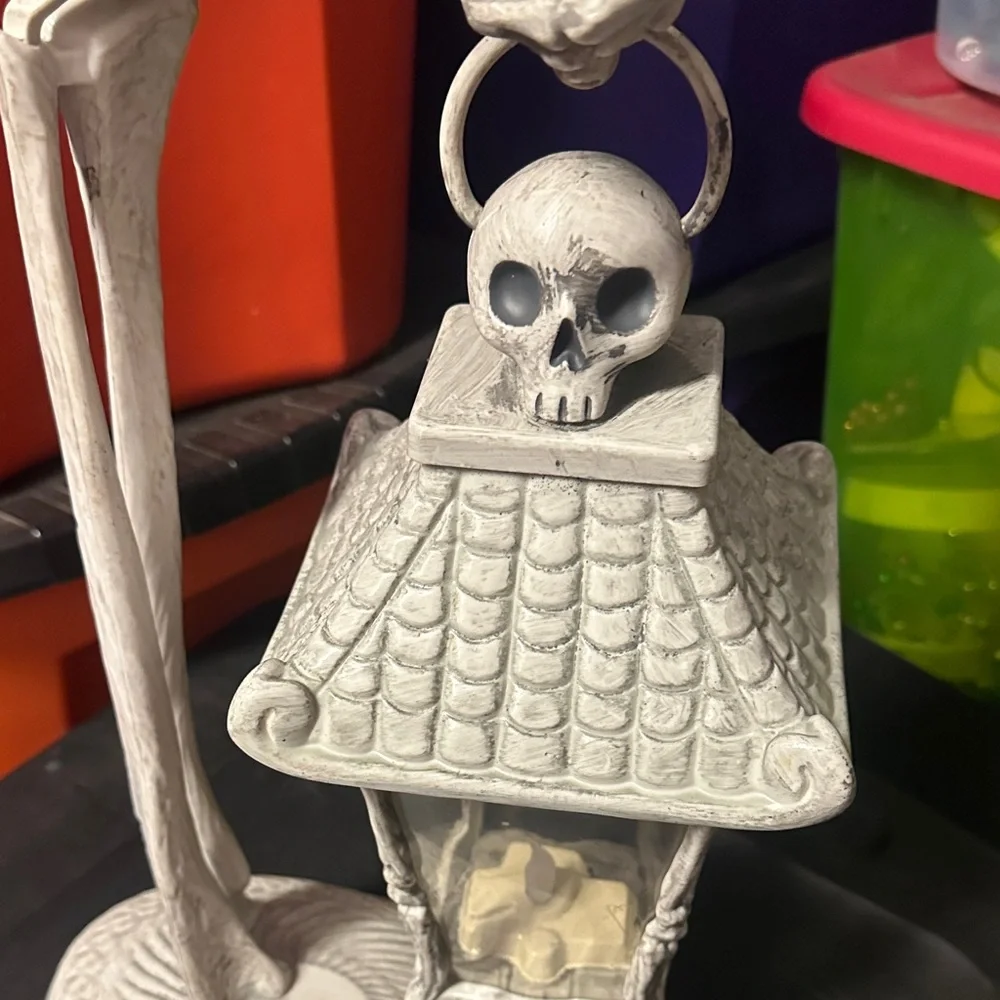 Target White Skeleton Hand Lantern
